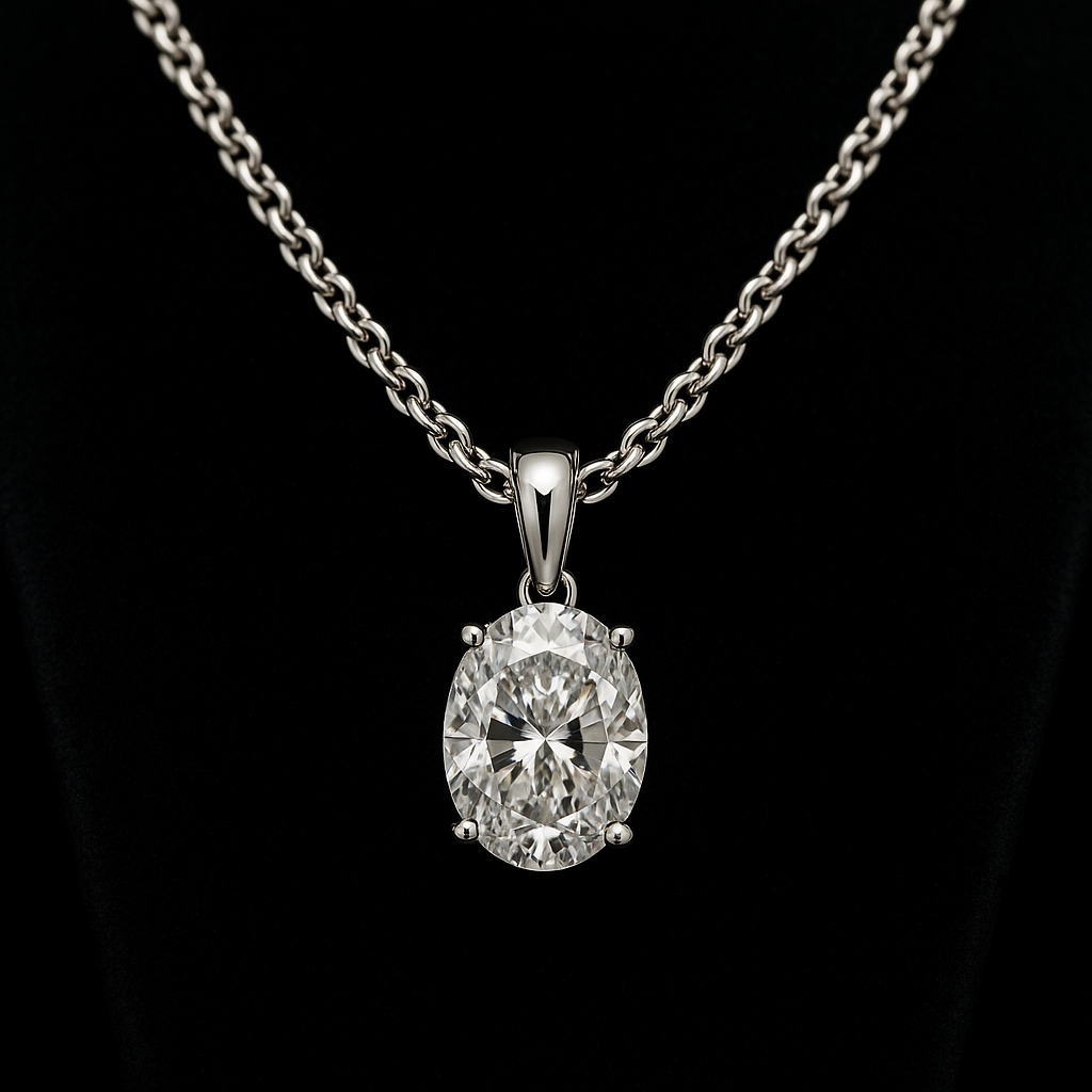  — 2N look-alike recreation, shown in clear diamond and fancy colour