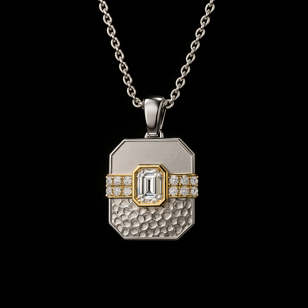Colonna di Luce — 2N Master-Artisan recreation, shown in clear diamond and fancy colour