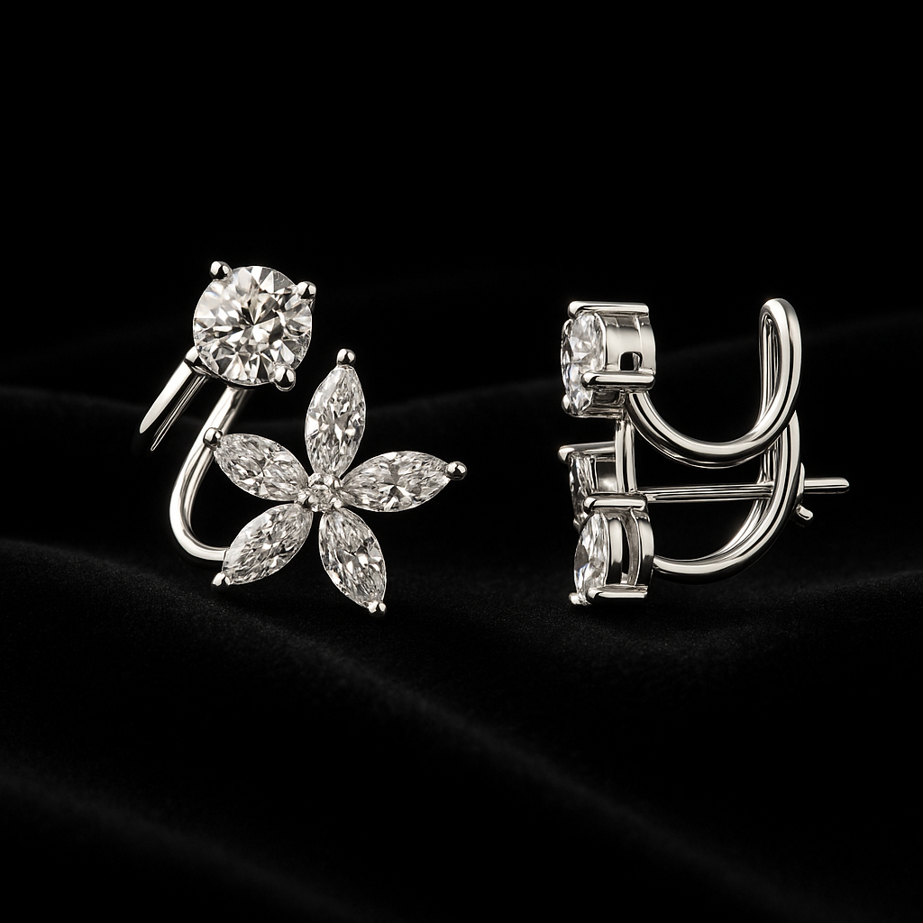 Danse d'Hiver — 2N Master-Artisan recreation, shown in clear diamond and fancy colour
