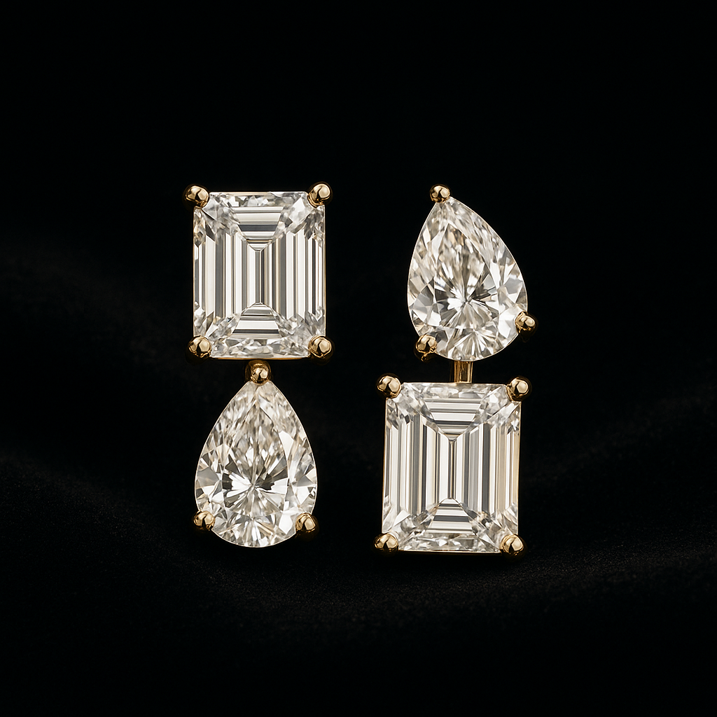  — 2N look-alike recreation, shown in clear diamond and fancy colour