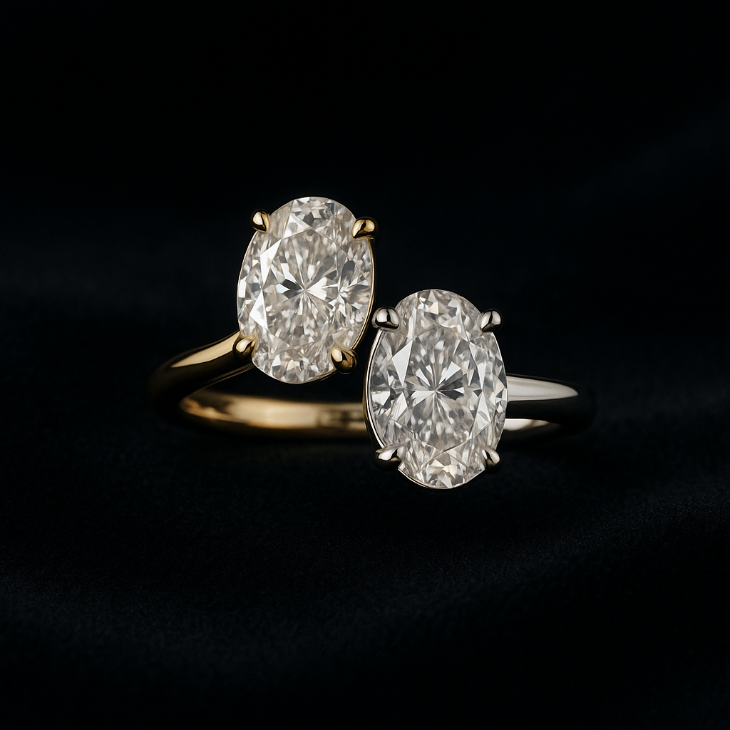  — 2N look-alike recreation, shown in clear diamond and fancy colour