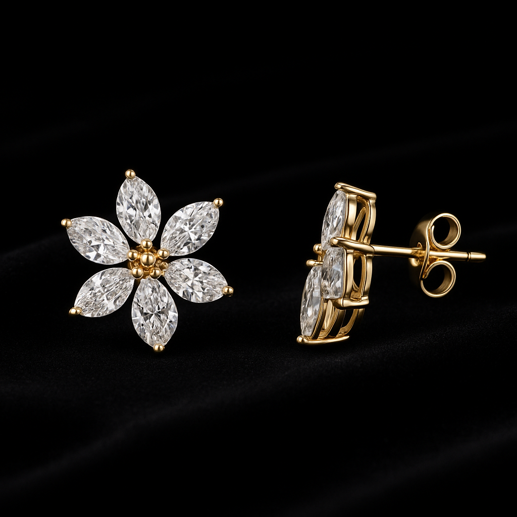 Flamme Argentée — 2N Master-Artisan recreation, shown in clear diamond and fancy colour