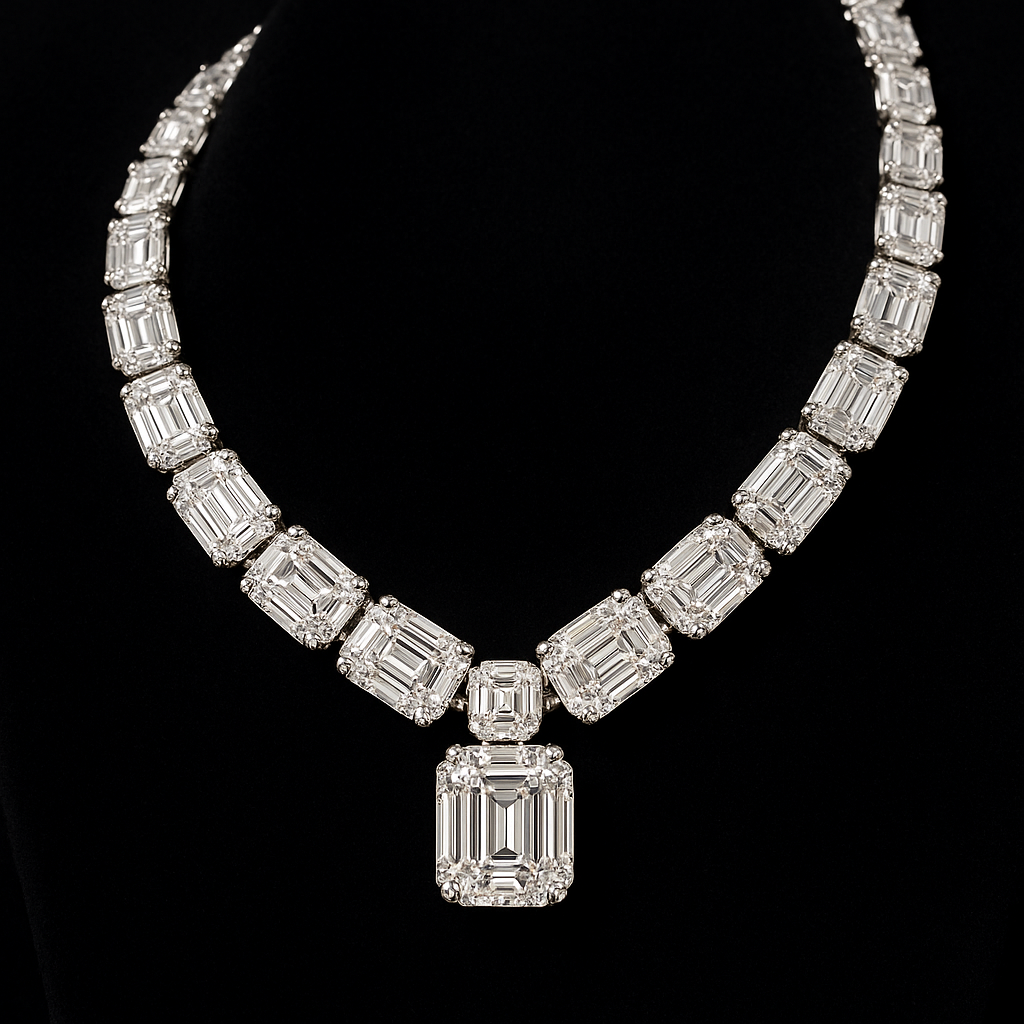  — 2N look-alike recreation, shown in clear diamond and fancy colour