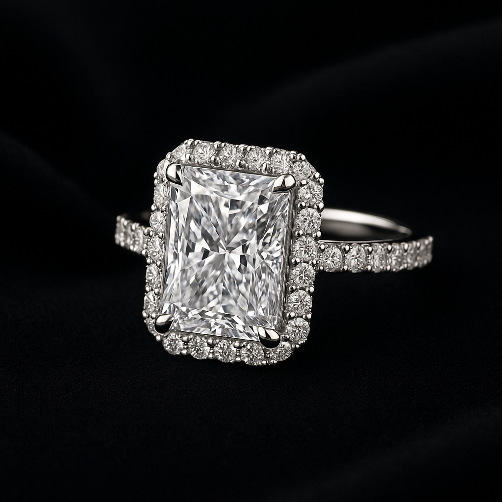  — 2N look-alike recreation, shown in clear diamond and fancy colour