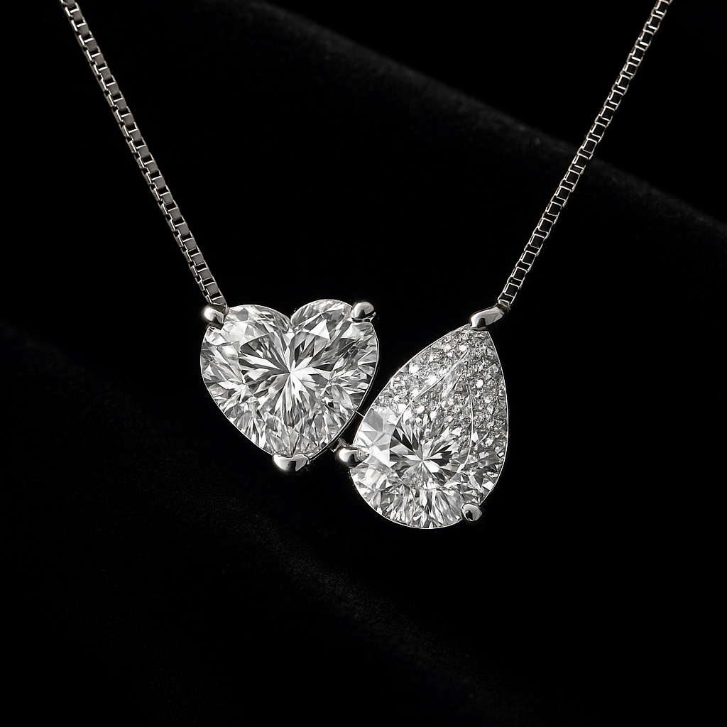 Lacrime di Stelle — 2N Master-Artisan recreation, shown in clear diamond and fancy colour