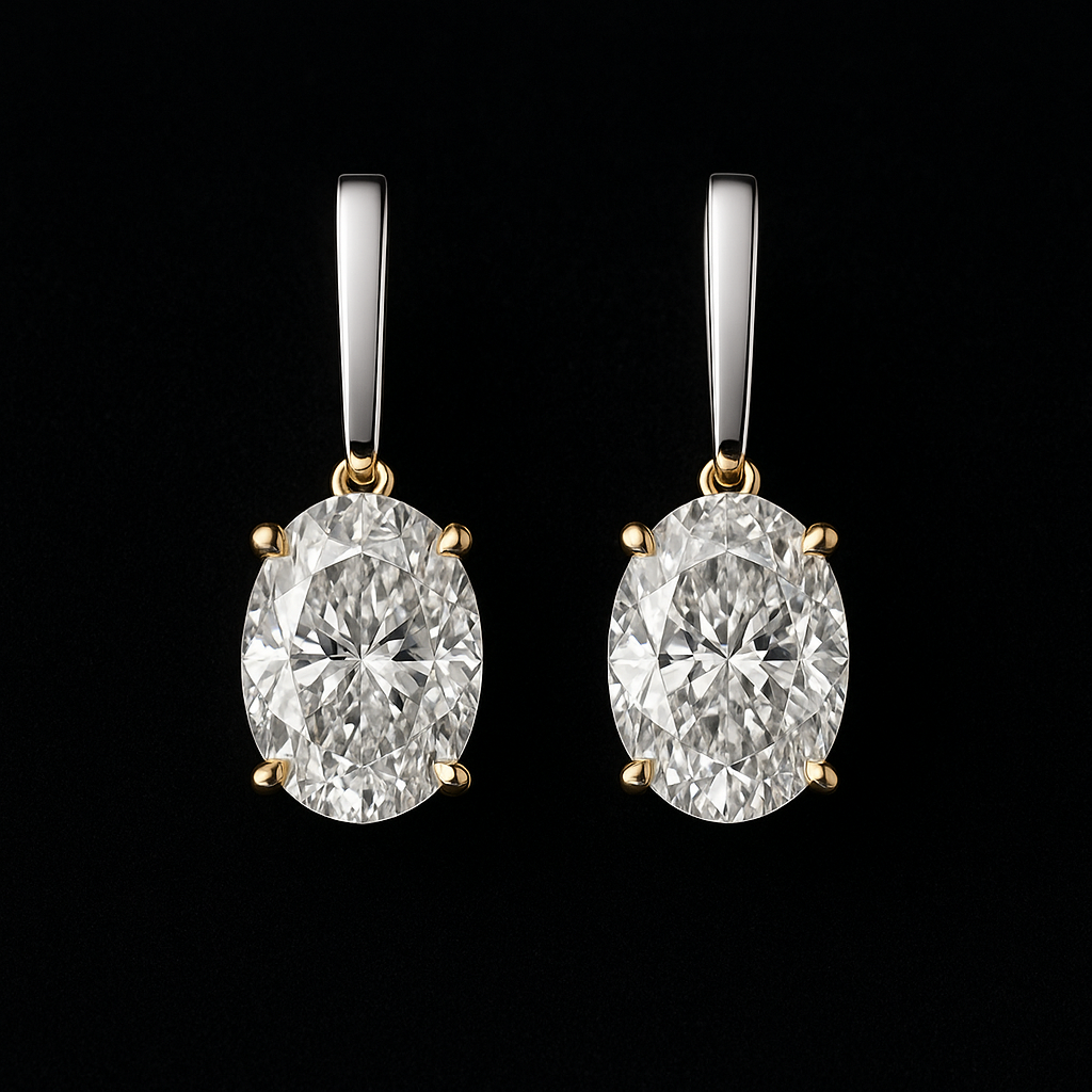 Silhouette Élégante — 2N Master-Artisan recreation, shown in clear diamond and fancy colour