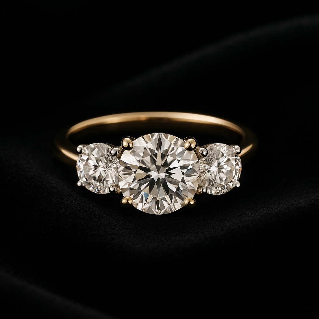  — 2N look-alike recreation, shown in clear diamond and fancy colour