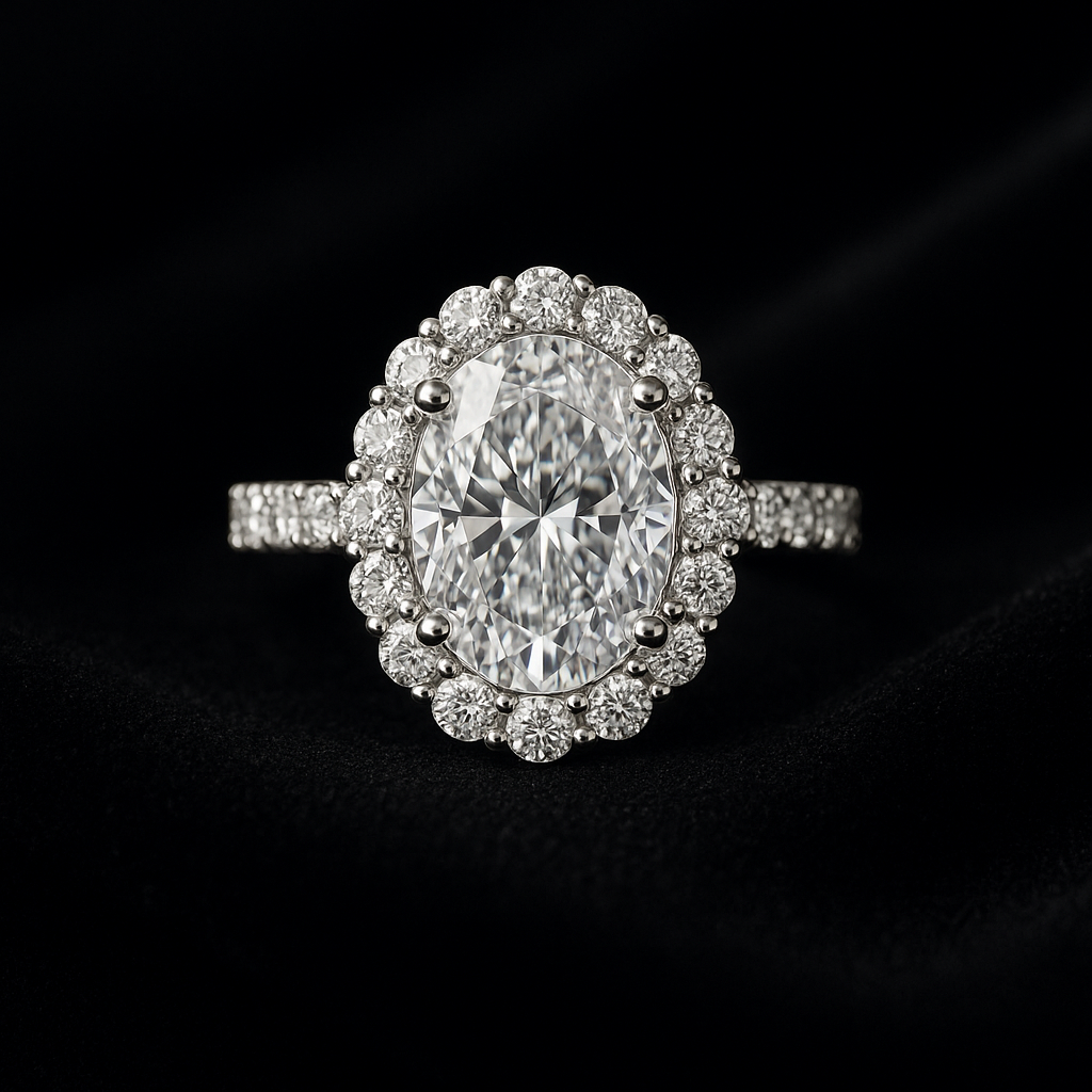  — 2N look-alike recreation, shown in clear diamond and fancy colour