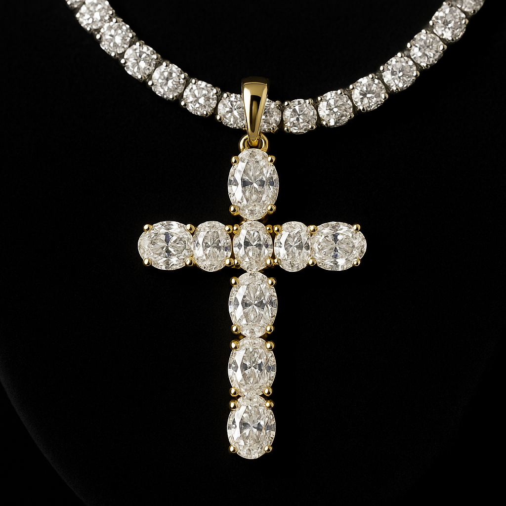  — 2N look-alike recreation, shown in clear diamond and fancy colour