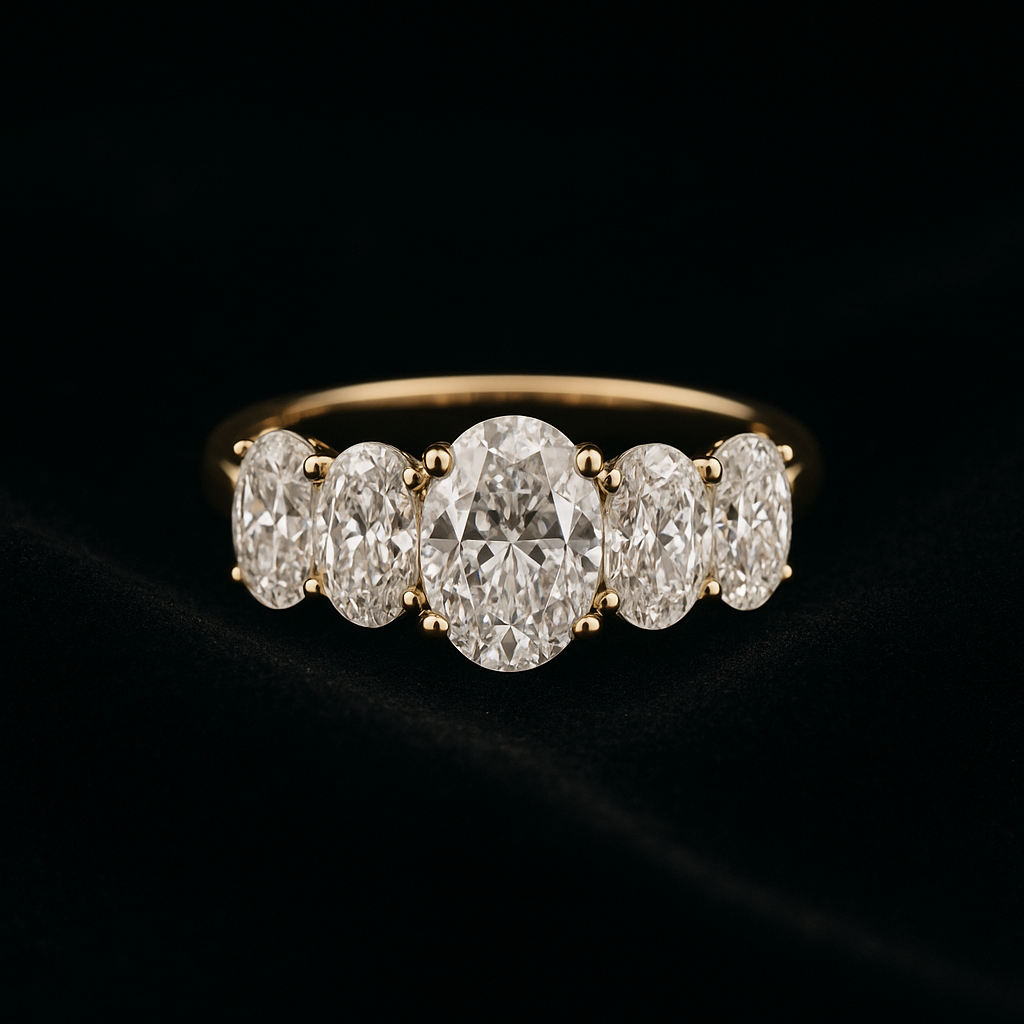  — 2N look-alike recreation, shown in clear diamond and fancy colour