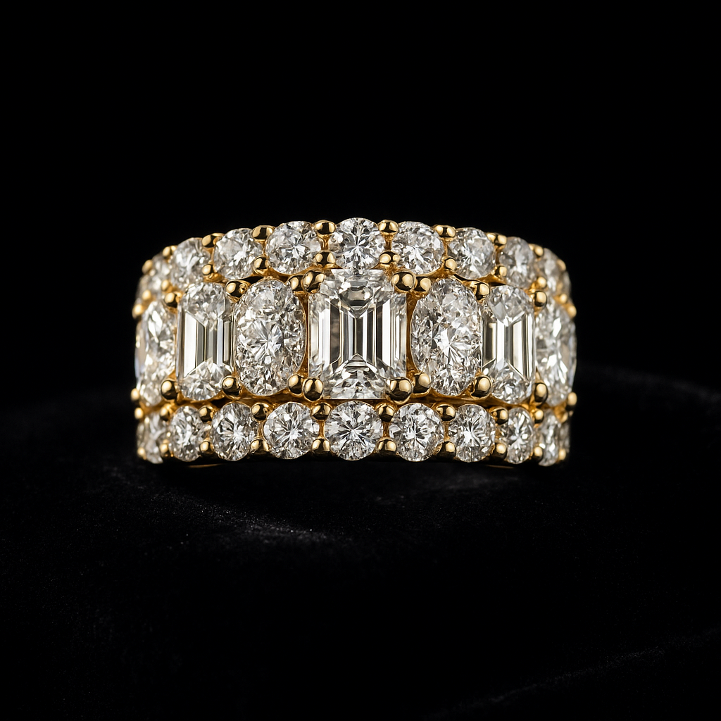 Eclisse Dorato — 2N Master-Artisan recreation, shown in clear diamond and fancy colour
