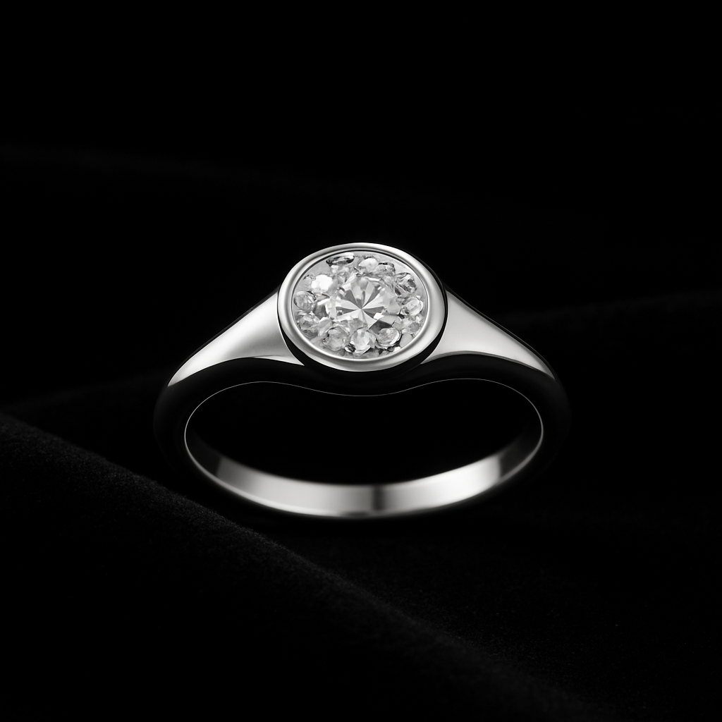 Serenata Ovale — 2N Master-Artisan recreation, shown in clear diamond and fancy colour