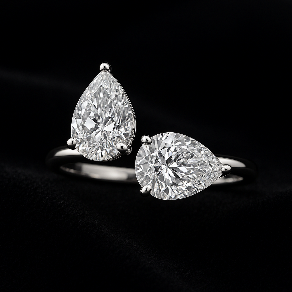  — 2N look-alike recreation, shown in clear diamond and fancy colour
