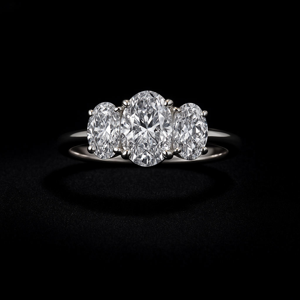 Ovale di Sogno — 2N Master-Artisan recreation, shown in clear diamond and fancy colour