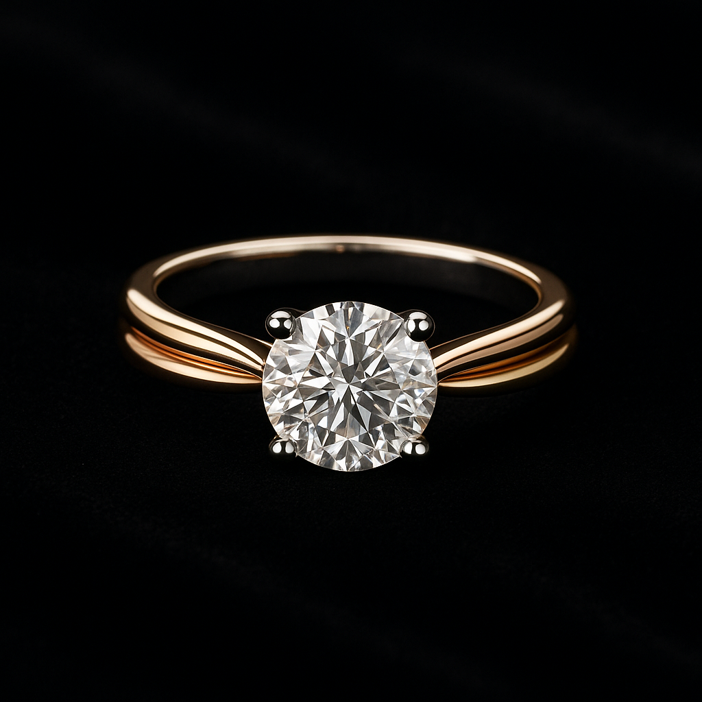  — 2N look-alike recreation, shown in clear diamond and fancy colour