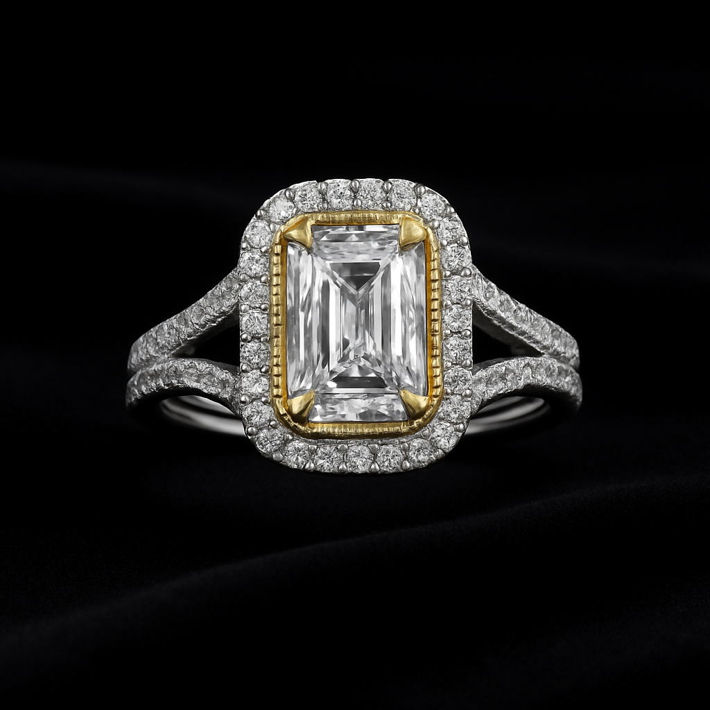  — 2N look-alike recreation, shown in clear diamond and fancy colour