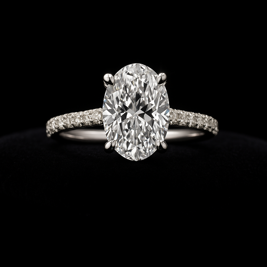 Amore Crescendo — 2N Master-Artisan recreation, shown in clear diamond and fancy colour