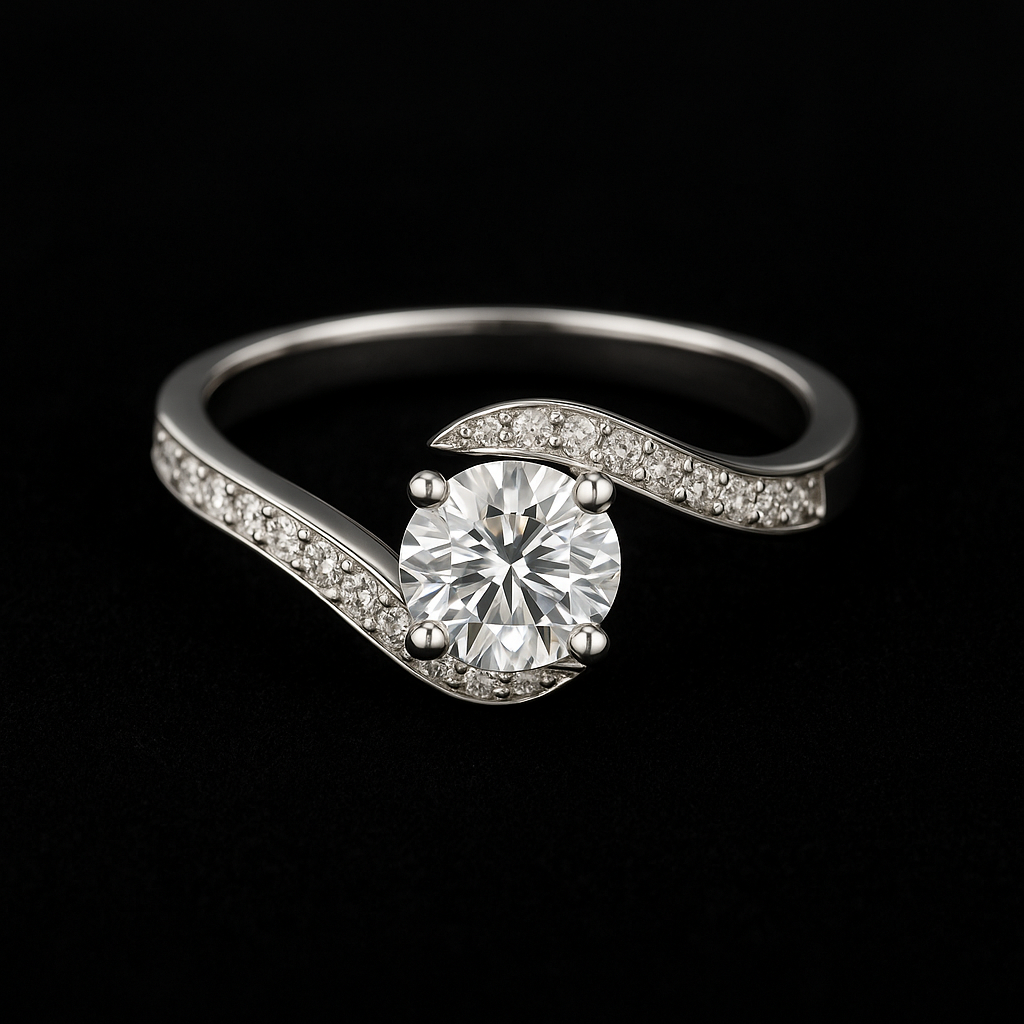  — 2N look-alike recreation, shown in clear diamond and fancy colour