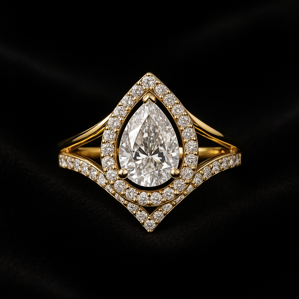  — 2N look-alike recreation, shown in clear diamond and fancy colour