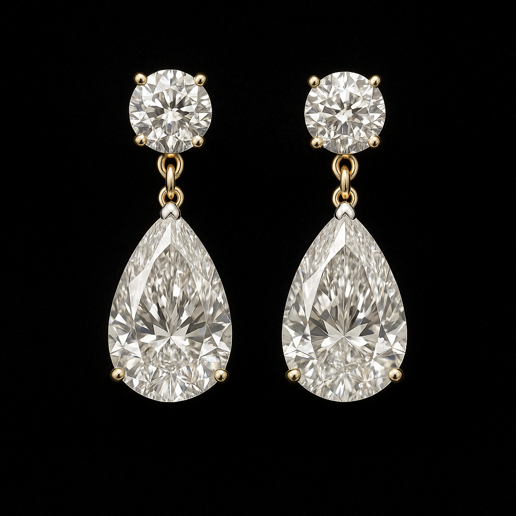 Lacrime di Stelle — 2N Master-Artisan recreation, shown in clear diamond and fancy colour