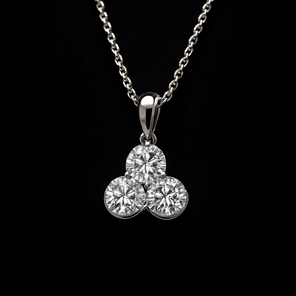 Lumière Ronde — 2N Master-Artisan recreation, shown in clear diamond and fancy colour