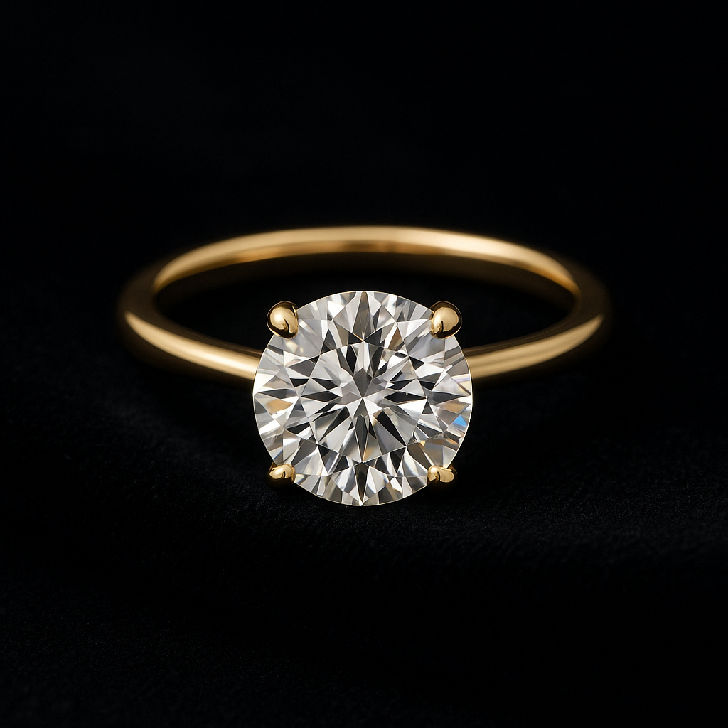  — 2N look-alike recreation, shown in clear diamond and fancy colour