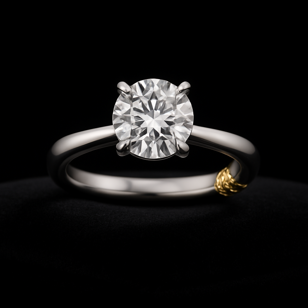  — 2N look-alike recreation, shown in clear diamond and fancy colour