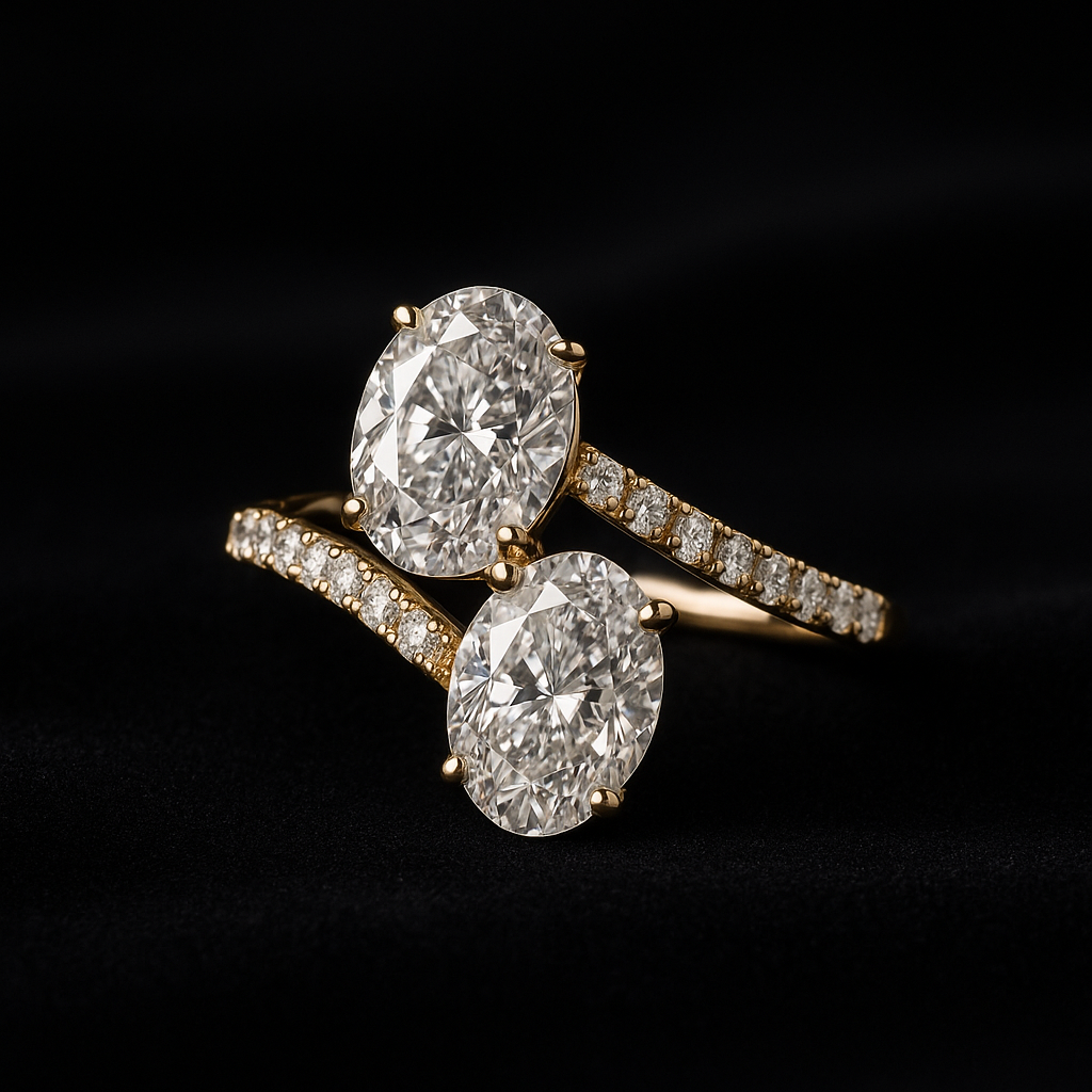  — 2N look-alike recreation, shown in clear diamond and fancy colour