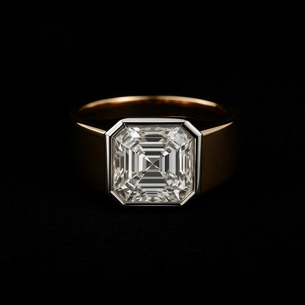 — 2N look-alike recreation, shown in clear diamond and fancy colour