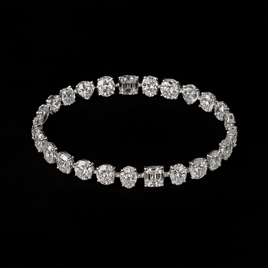  — 2N look-alike recreation, shown in clear diamond and fancy colour