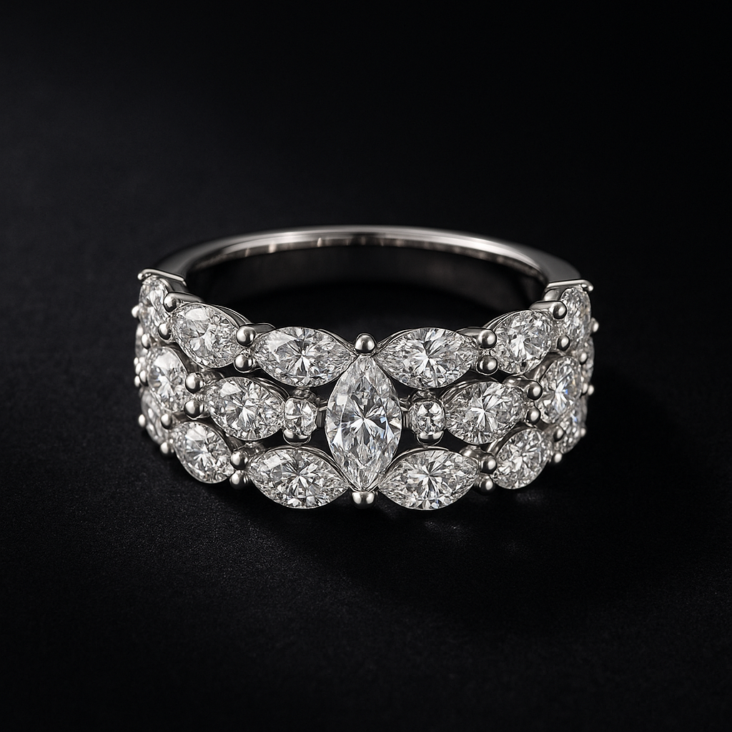 Splendore Eterno — 2N Master-Artisan recreation, shown in clear diamond and fancy colour