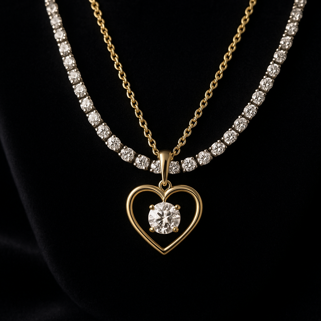  — 2N look-alike recreation, shown in clear diamond and fancy colour