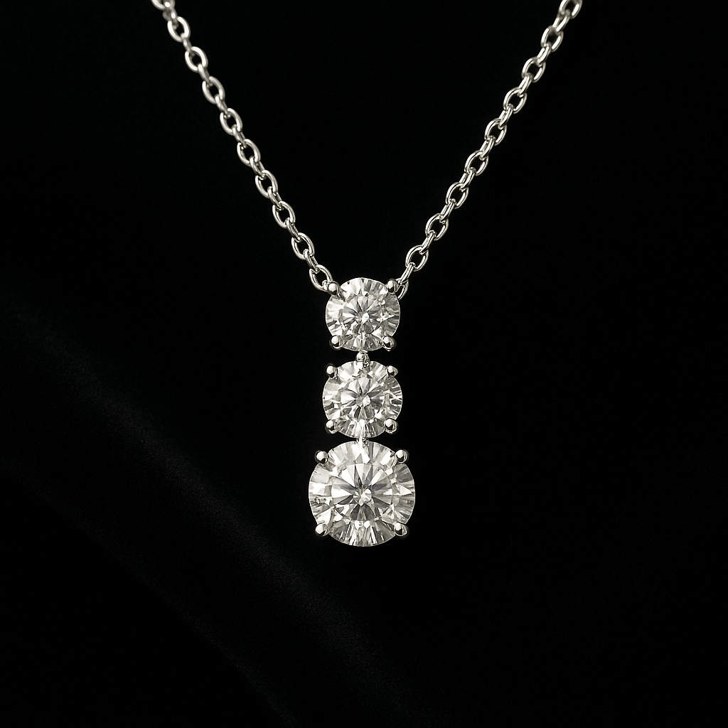  — 2N look-alike recreation, shown in clear diamond and fancy colour