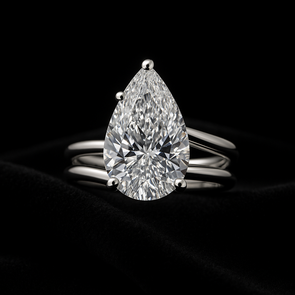 Lacrima di Gioia — 2N Master-Artisan recreation, shown in clear diamond and fancy colour