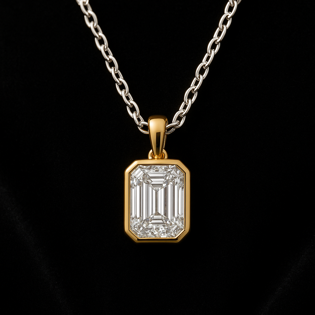  — 2N look-alike recreation, shown in clear diamond and fancy colour