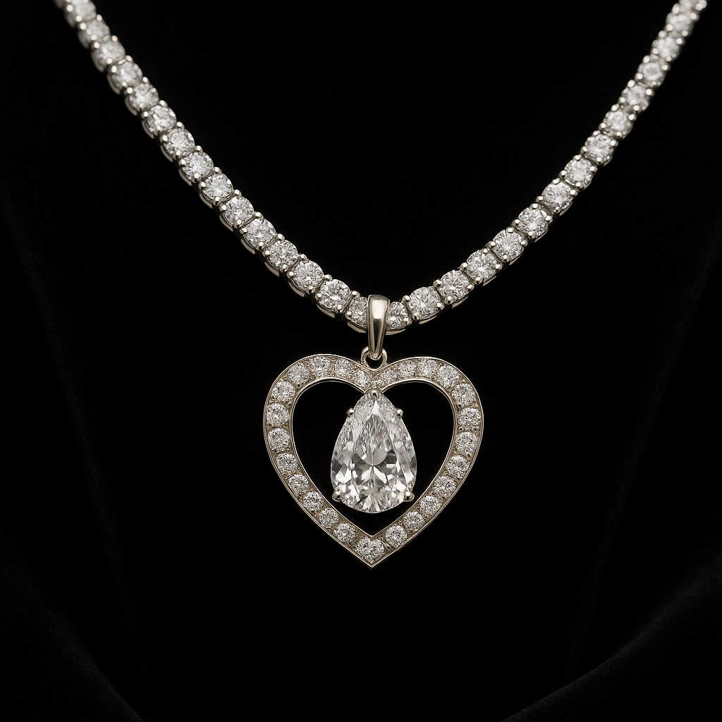  — 2N look-alike recreation, shown in clear diamond and fancy colour