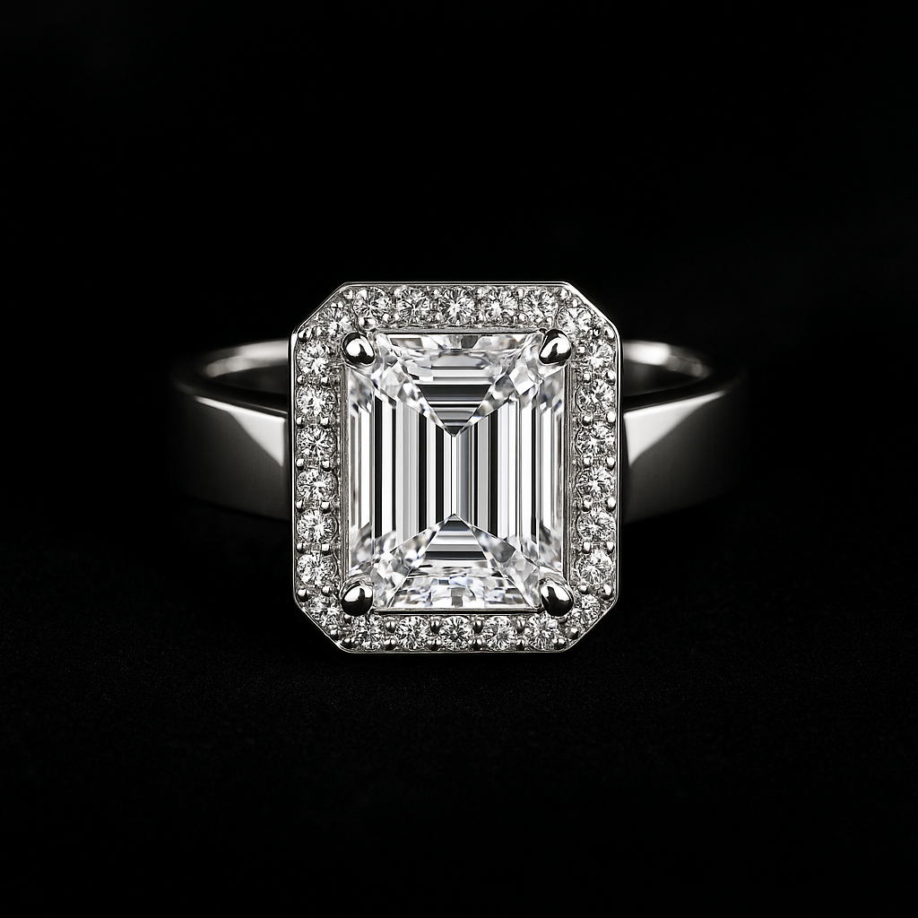 Eclat de Lumière — 2N look-alike recreation, shown in clear diamond and fancy colour
