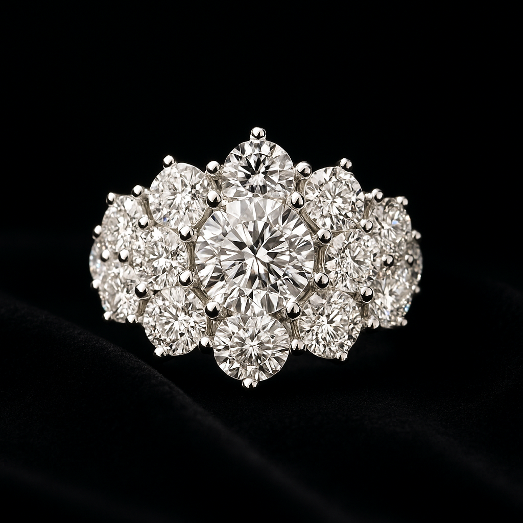 Luce Radiosa — 2N Master-Artisan recreation, shown in clear diamond and fancy colour