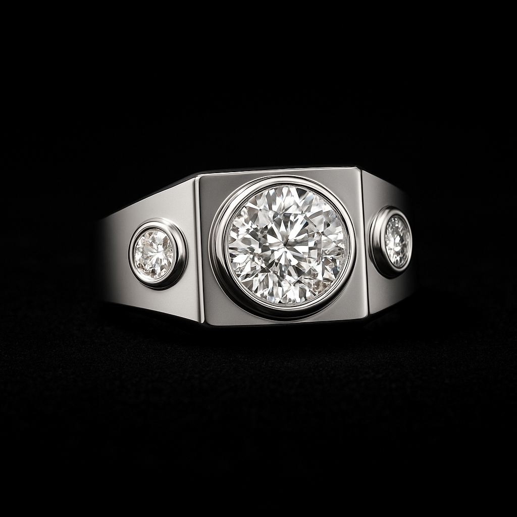 Ellisse Perfetta — 2N Master-Artisan recreation, shown in clear diamond and fancy colour