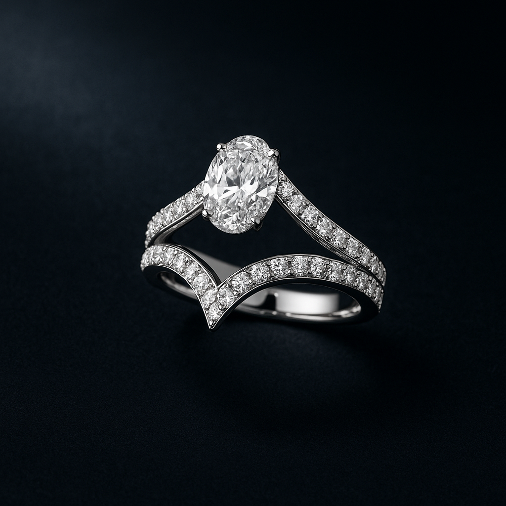 Luce Affinata — 2N Master-Artisan recreation, shown in clear diamond and fancy colour