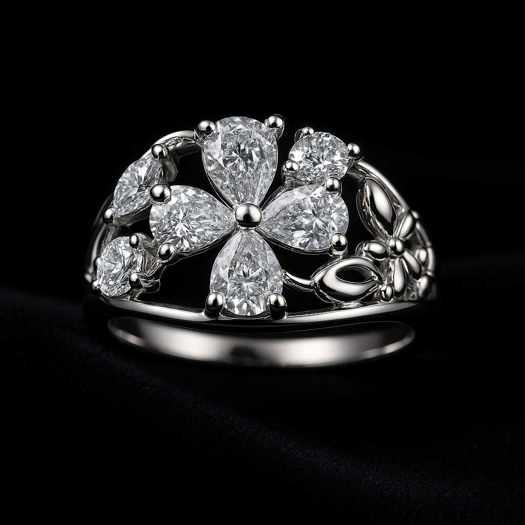 Lacrima d'Oro — 2N Master-Artisan recreation, shown in clear diamond and fancy colour