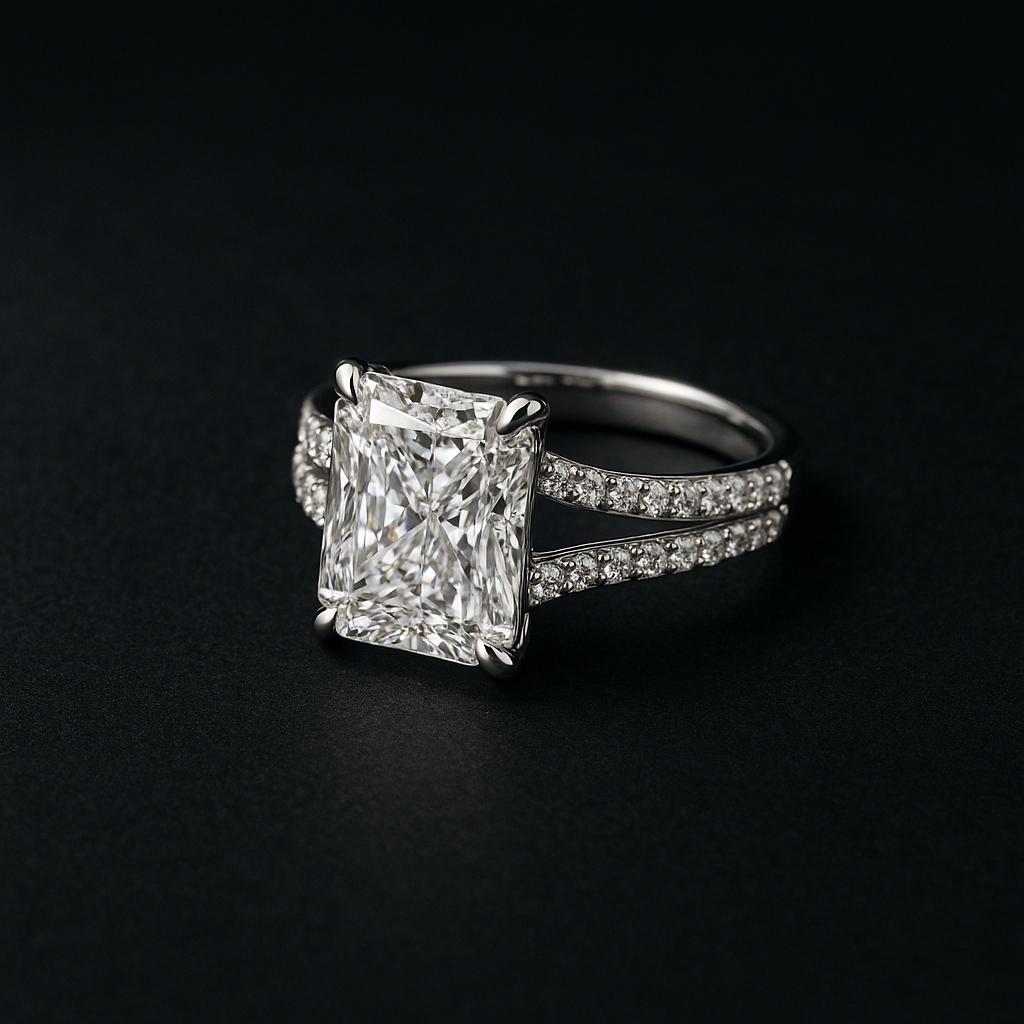 Cœur du Matin — 2N Master-Artisan recreation, shown in clear diamond and fancy colour