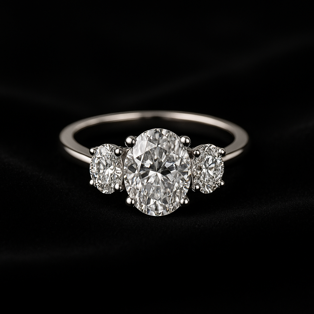  — 2N look-alike recreation, shown in clear diamond and fancy colour
