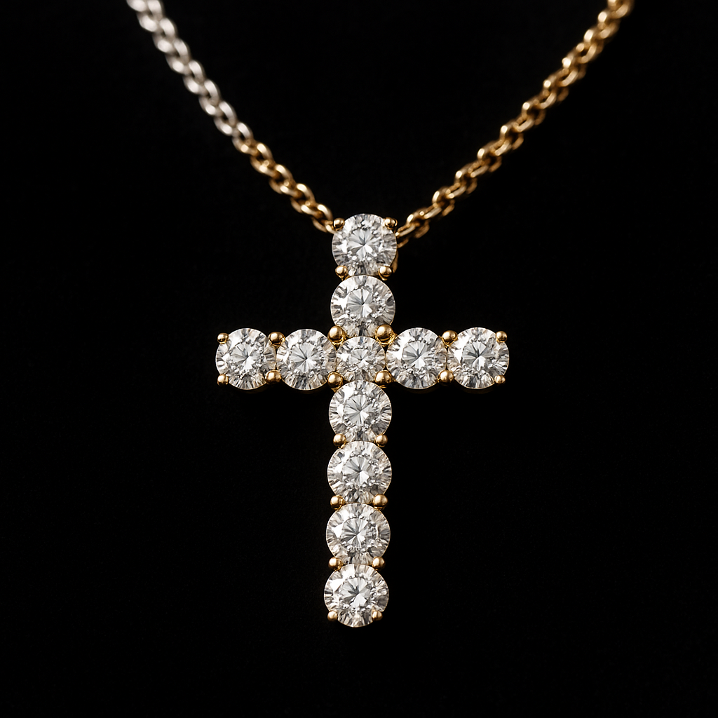  — 2N look-alike recreation, shown in clear diamond and fancy colour