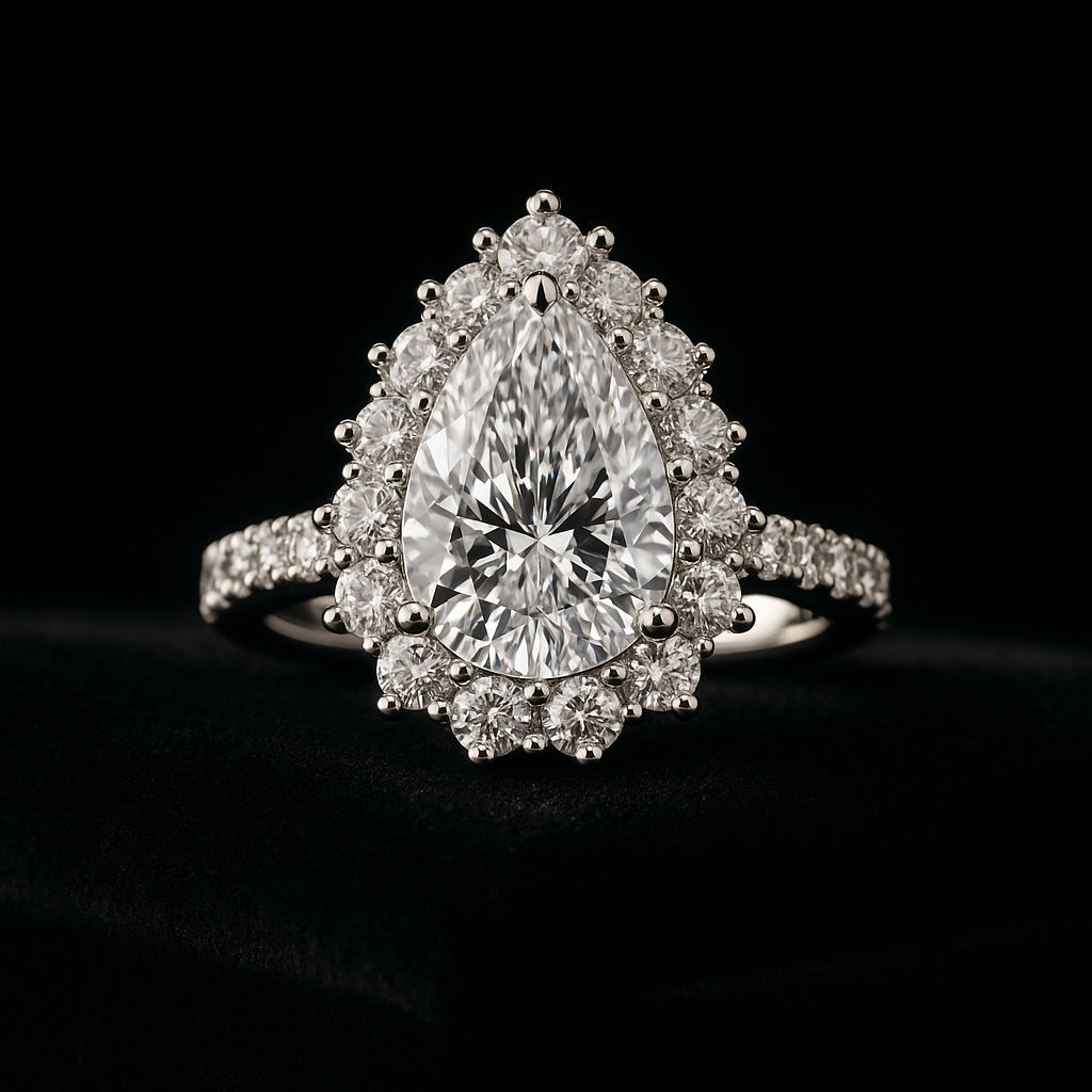 Lacrima di Gioia — 2N Master-Artisan recreation, shown in clear diamond and fancy colour