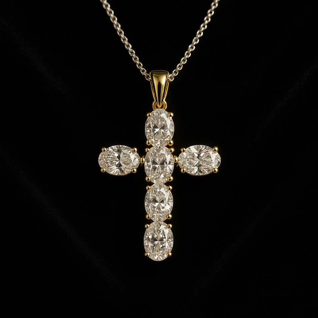  — 2N look-alike recreation, shown in clear diamond and fancy colour