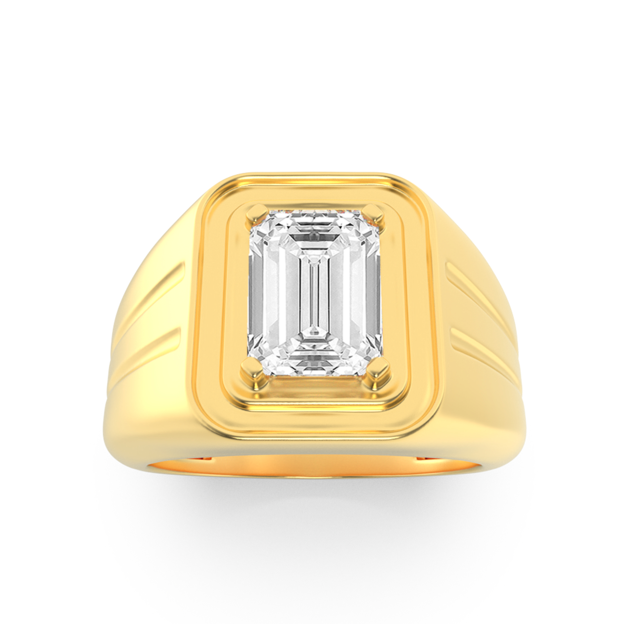 2.00 CT Radiant Diamond Ring in 14K Yellow Gold