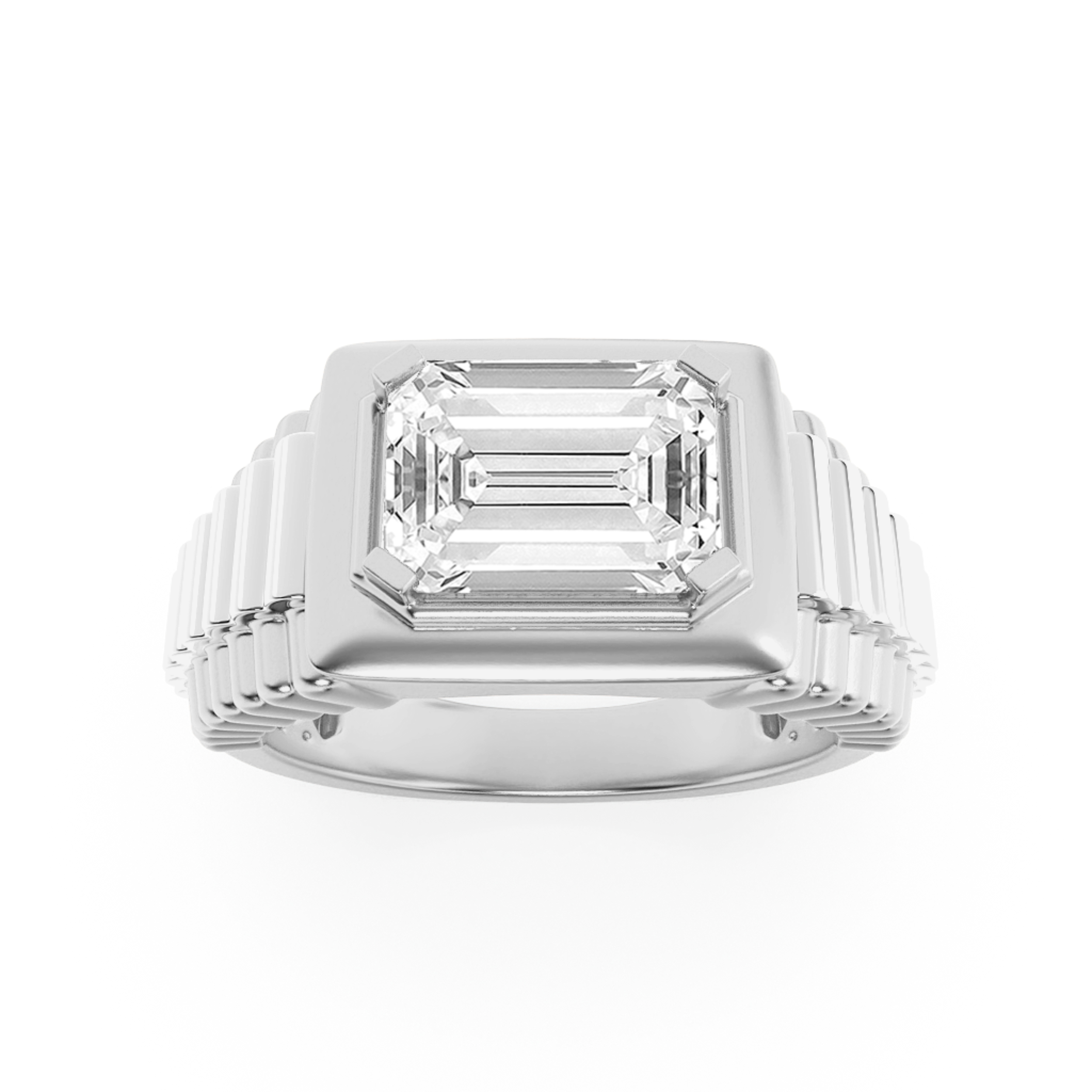 0.00 CT Diamond Ring in Silver