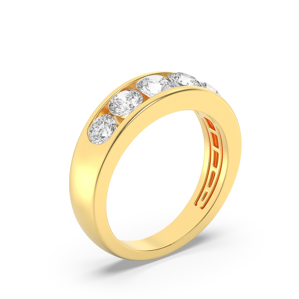 Mens  Round  Ring view 3