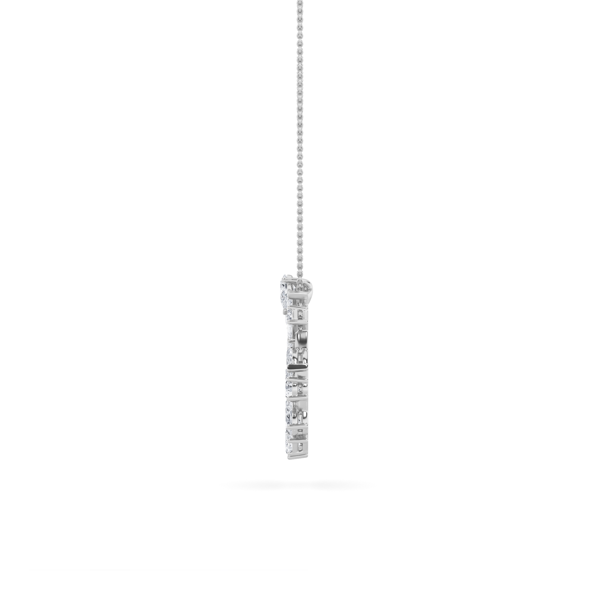 11 Stone Multi Necklace Pendant view 3